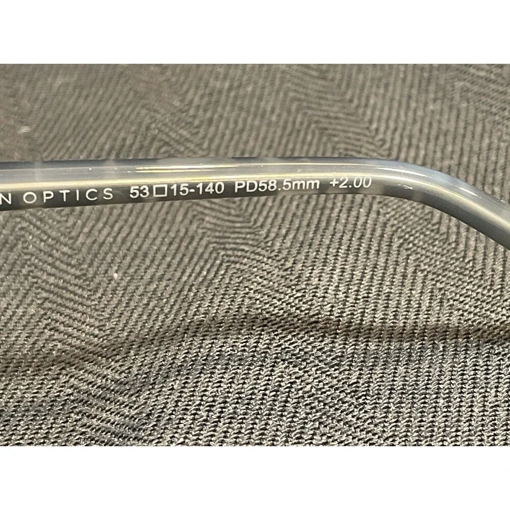 Foster Grant Reading Glasses 2.00 53-15-140 PD58.5mm Two Tone Black White 1507A